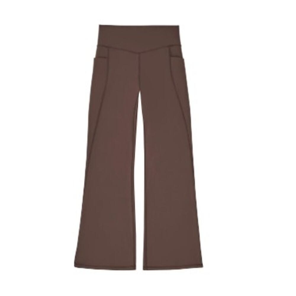 Women's Flare Yoga Pant Brown Multiple Sizes